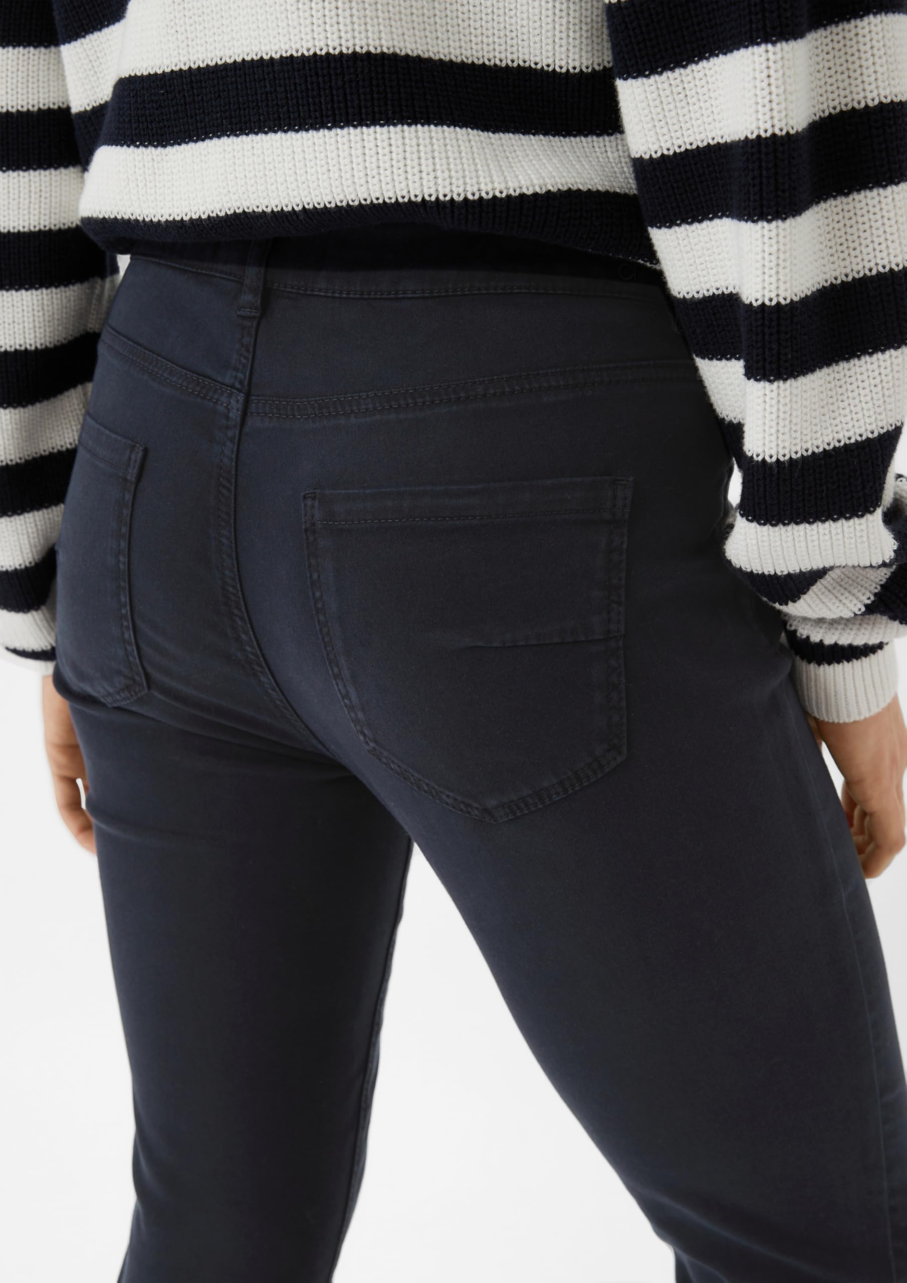 Comma Satinhose mit Skinny Leg