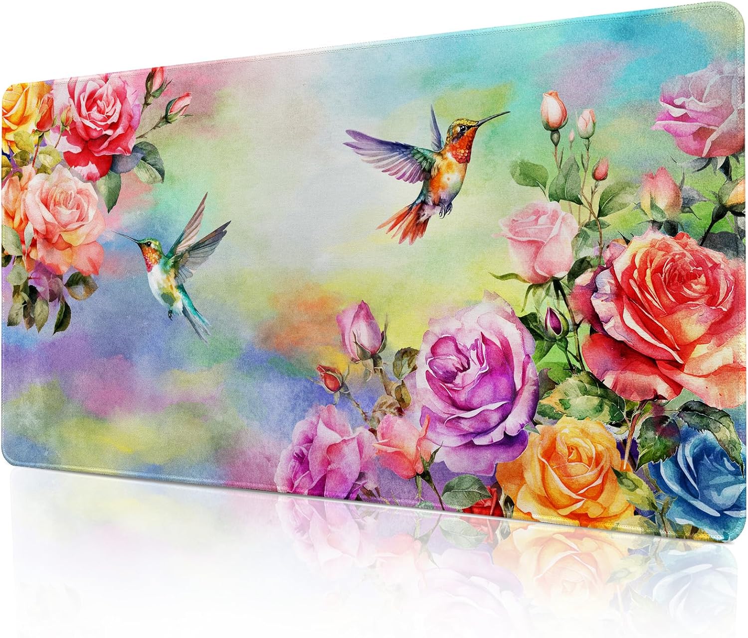 Colorful Large Mouse Pad, Pink Floral Desk Mat for Desktop, Women Girls Waterproof Gaming Mousepad, Computer PC Laptop Protector Writing Pads for School Office Home 31.5″ x 15.7″, Floral Colorful Large Mouse Pad, Pink Floral Desk Mat for Desktop, Women Girls Waterproof Gaming Mousepad, Computer PC Laptop Protector Writing Pads for School Office Home 31.5″ x 15.7″, Floral