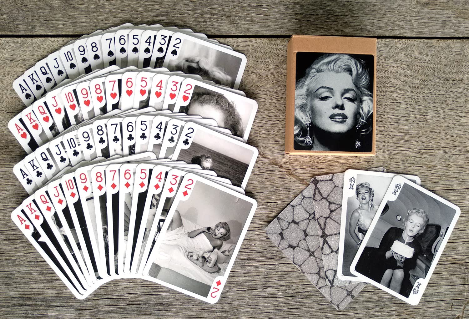 Marilyn Monroe Playing Cards (Poker Deck 54 Cards All Different