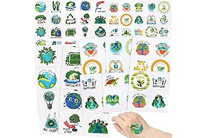 700 Pack Earth Day Temporary Stickers & Tattoos for Kids