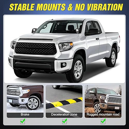 Vista 73 de Nilight Soporte de luz de zanja, bisagras de capó, kit de soporte de montaje para luz LED auxiliar todoterreno para luz de trabajo en Toyota 4Runner