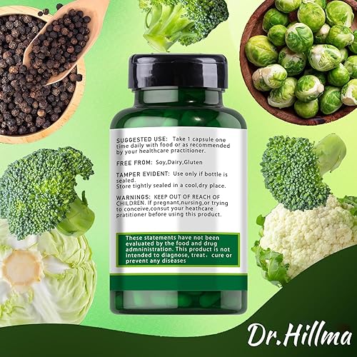 Miniatura 3 de Suplemento de desintoxicación de hormona dim de 200 mg de diindolilmetano, fomenta el suplemento normal de estrógeno para mujeres, suplementos