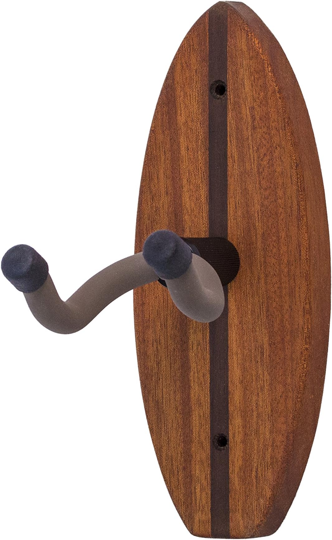 Zither Wooden Guitar Hanger - Handcrafted Solid Mahogany Wood Surfboard Wall Hanger Best for Acoustic, Electric and Classical Guitars, Made in USA