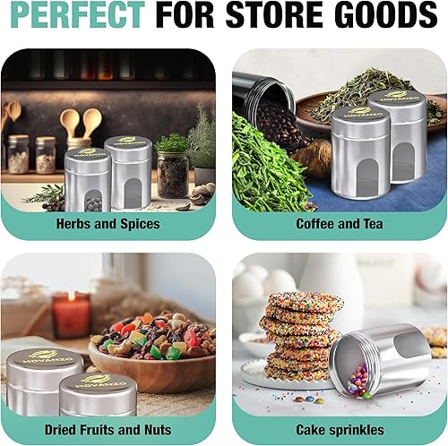 Miniatura 4 de Tarros de almacenamiento de vidrio herméticos de alta calidad de 1206.1 fl oz con control de humedad del 69%, 4 paquetes  Tarros herméticos UV con