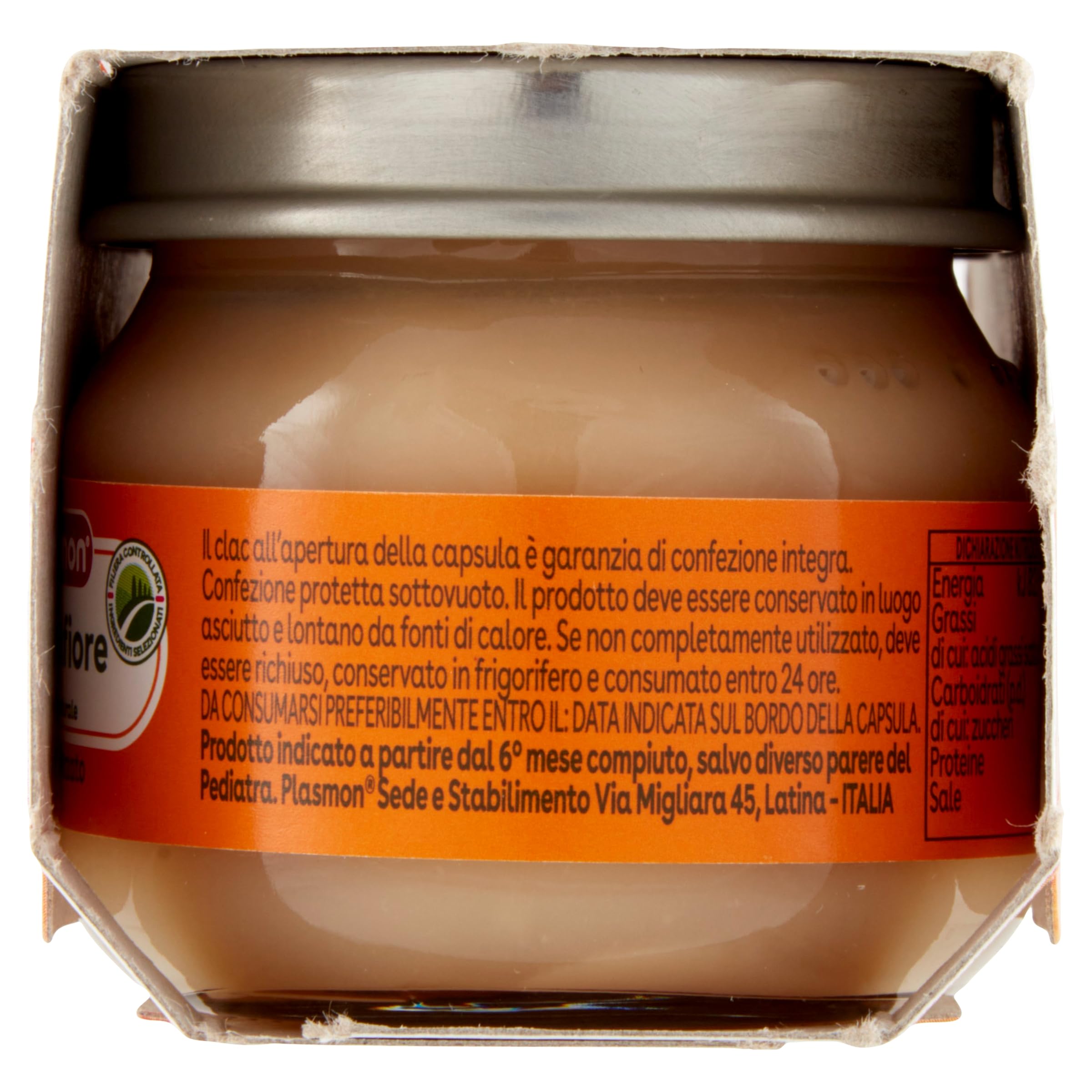 Plasmon Omogeneizzato Cavolfiore 2x80g (12 Confezioni)
