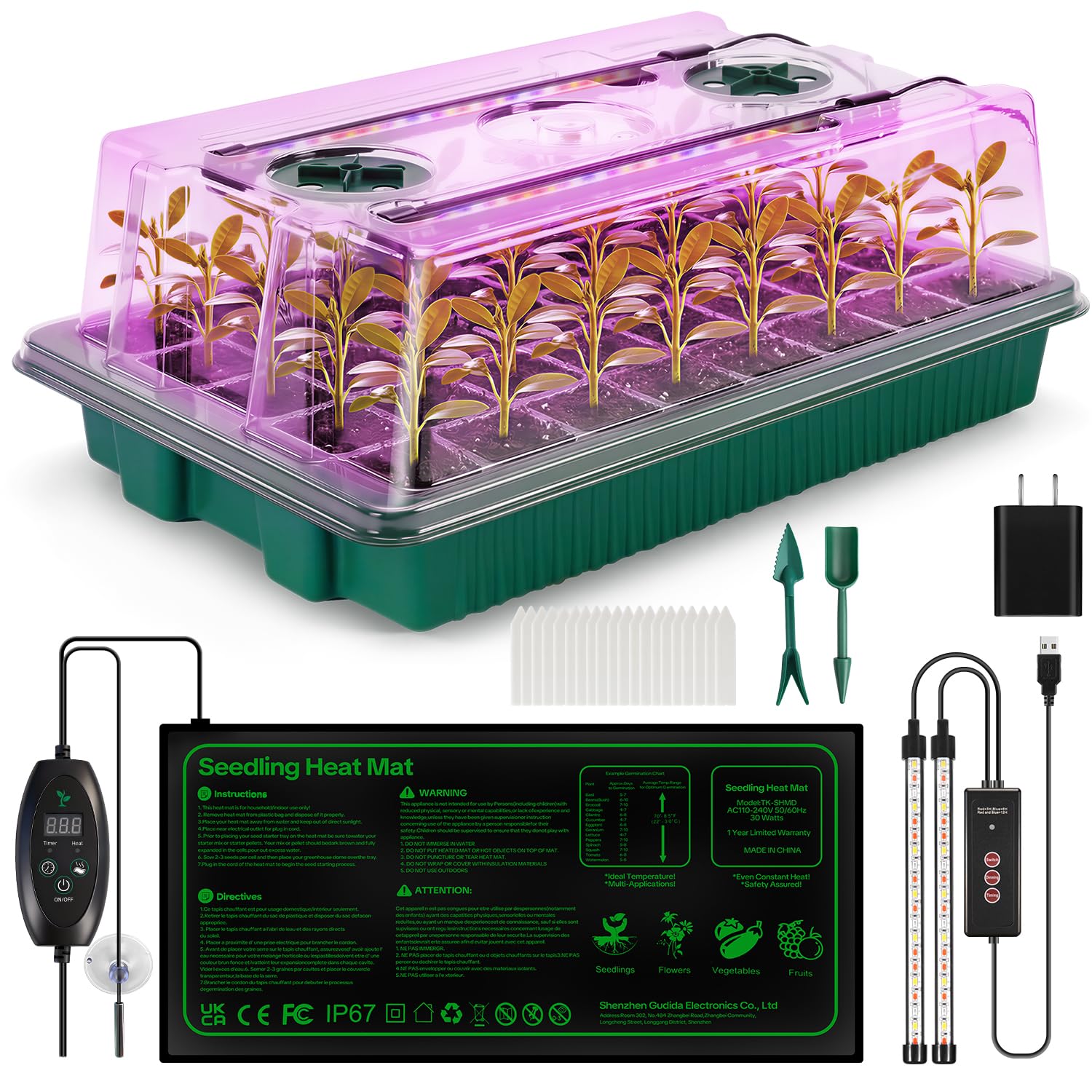 Qmioti 40-Cell Seed Starter Tray