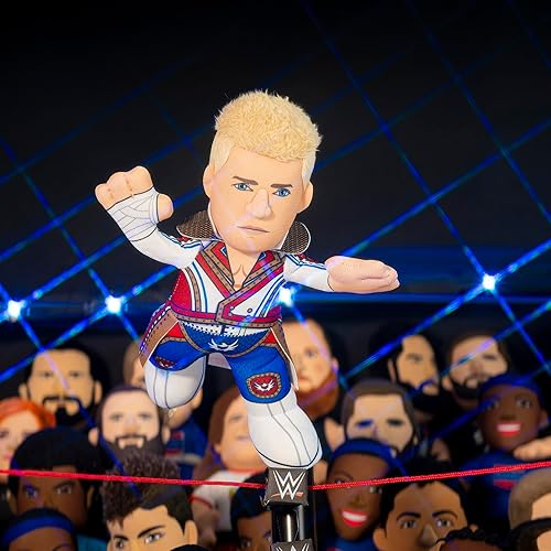 Miniatura 4 de Bleacher Creatures WWE Superstar Cody Rhodes Figura de peluche de 10 pulgadas, una estrella de lucha libre para jugar o exhibir
