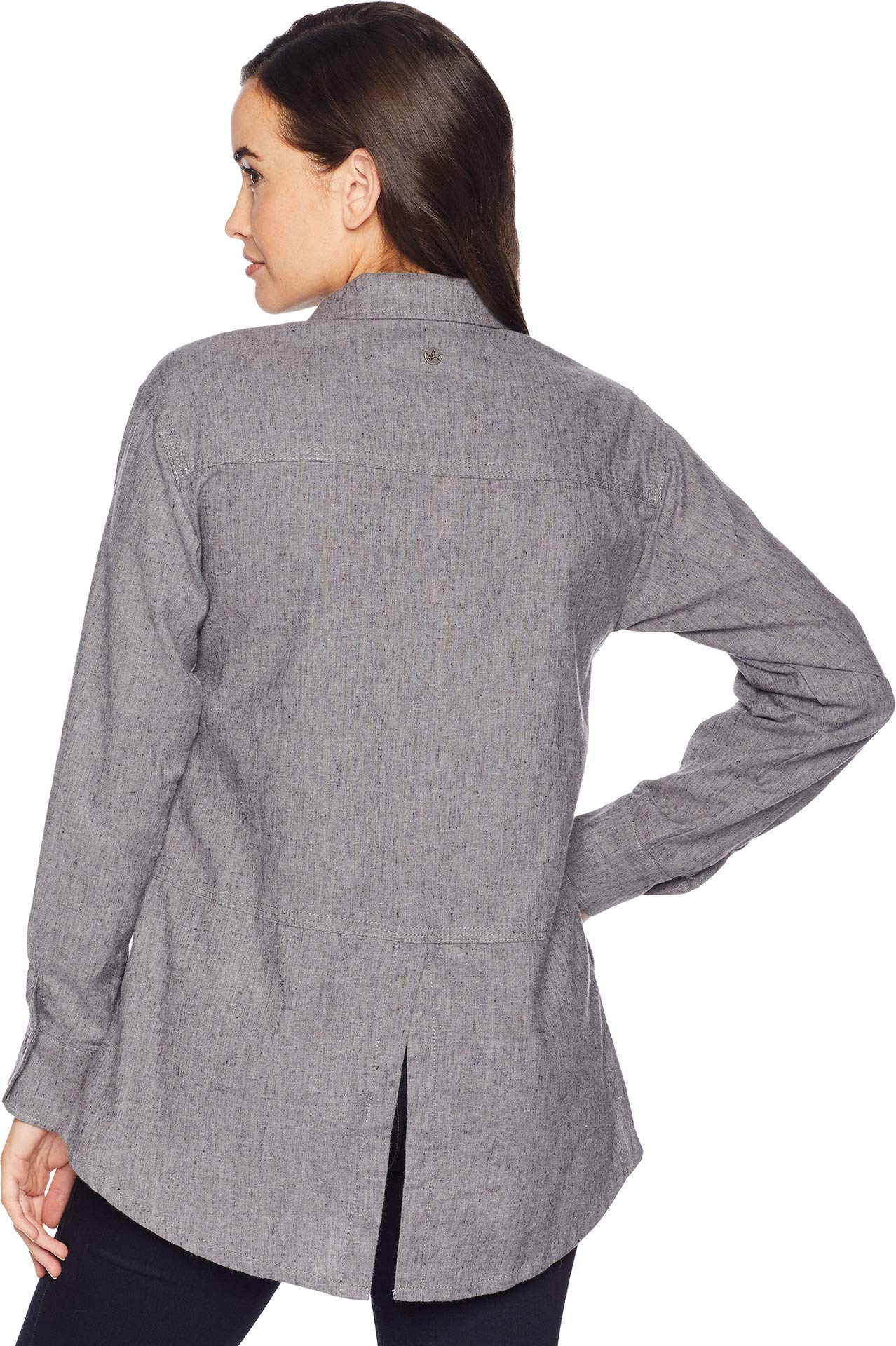 PrAna Women's Aster Tunic Button-Down Shirt - Hemp & Recycled Polyester Blend - View #8