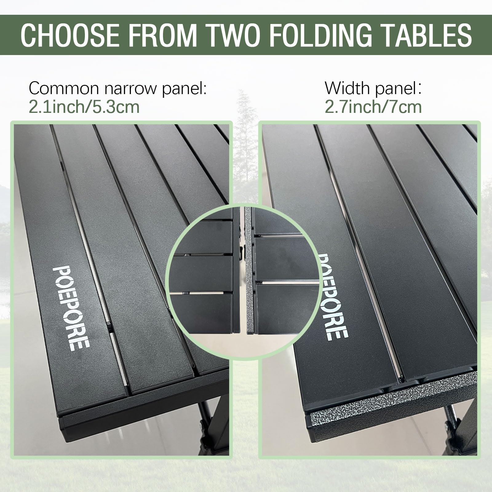 Duży aluminiowy składany stół kempingowy z miejscem do przechowywania, 137 x 60 cm, dla 4-6 osób, wysoki, przenośny, zwijany, lekki, z torbą do przenoszenia, na piknik, grill, podwórko, plażę