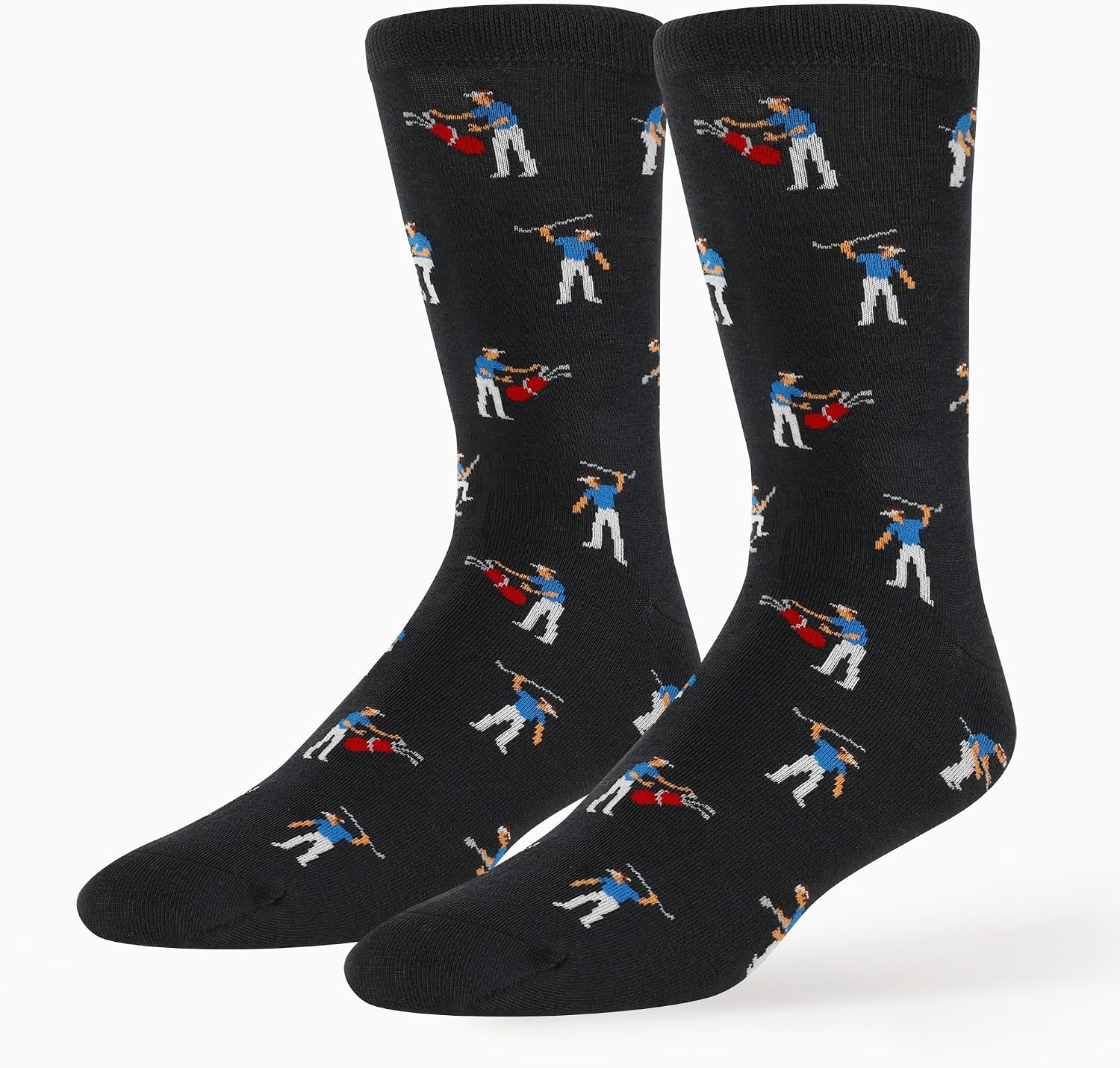 ZEETY Golf Socks – Funny Angry Golfer Novelty Socks, Golf Gifts & Accessories for Men and Women, 1 Pair per Pack, Size 9-13
