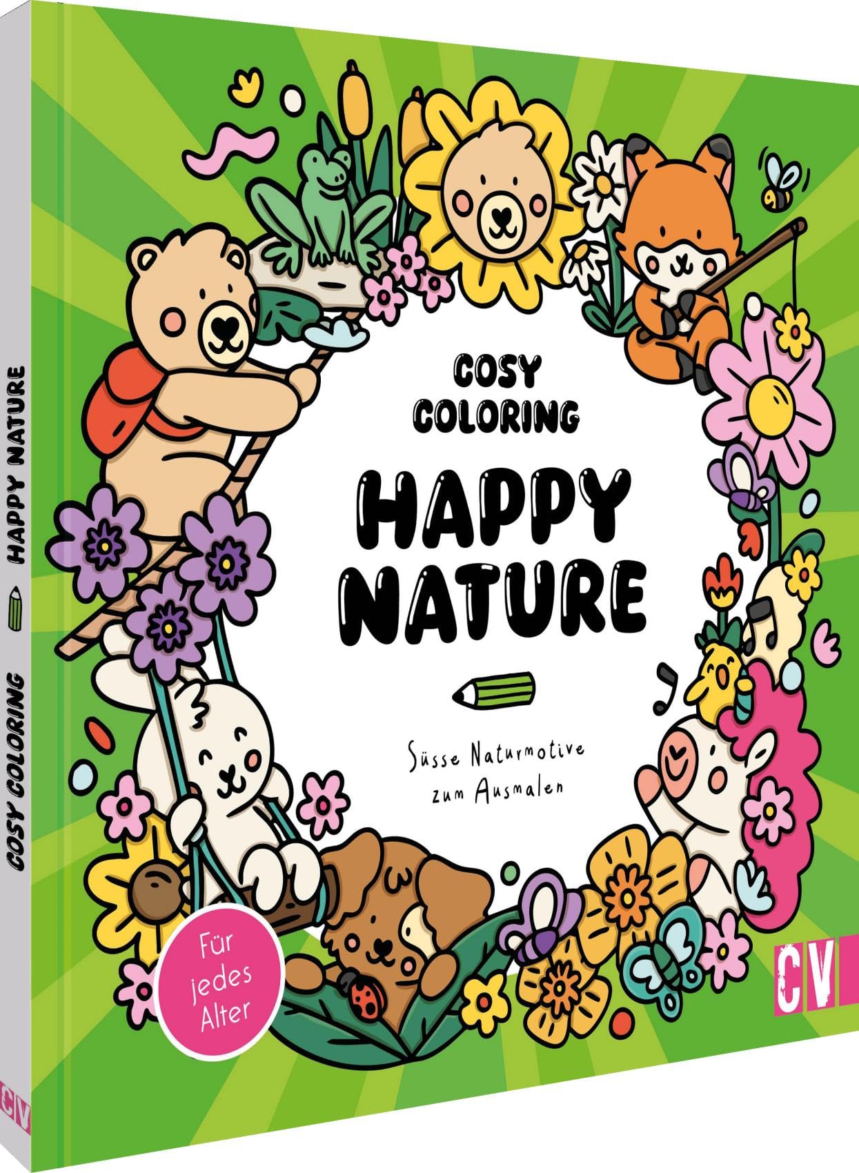Cosy Coloring - Happy Nature: Süße Naturmotive zum Ausmalen. Für jedes Alter geeignet