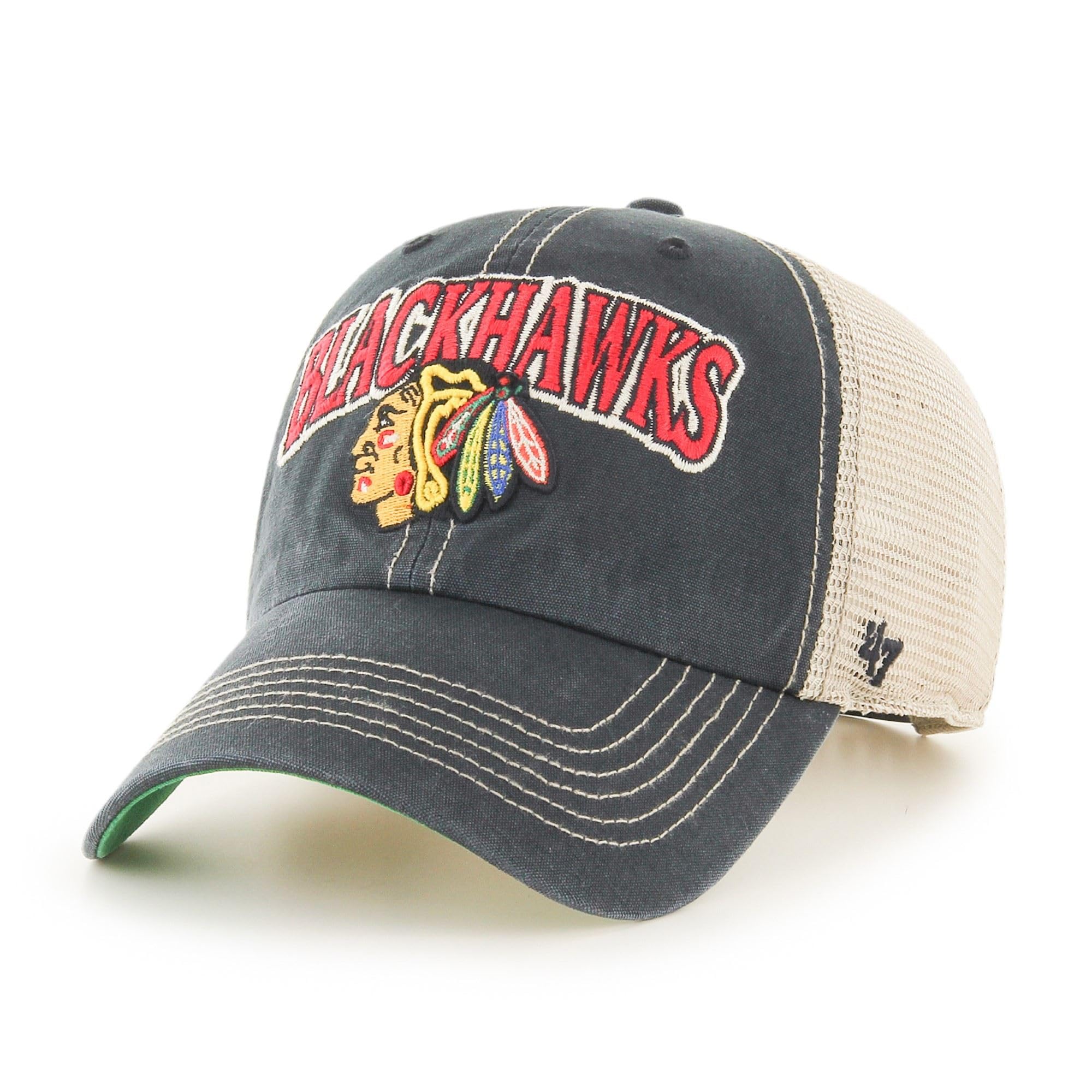 47 Chicago Blackhawks NHL Tuscaloosa Clean Up Cap Black — image 1