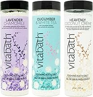 Vista 7 de Vitabath Heavenly Coconut Crème - Sales de baño espumosas para aromaterapia de burbujas relajantes para el cuidado de la piel, para el cuidado
