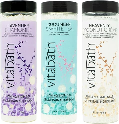 Miniatura 7 de Vitabath Heavenly Coconut Crème - Sales de baño espumosas para aromaterapia de burbujas relajantes para el cuidado de la piel, para el cuidado de la