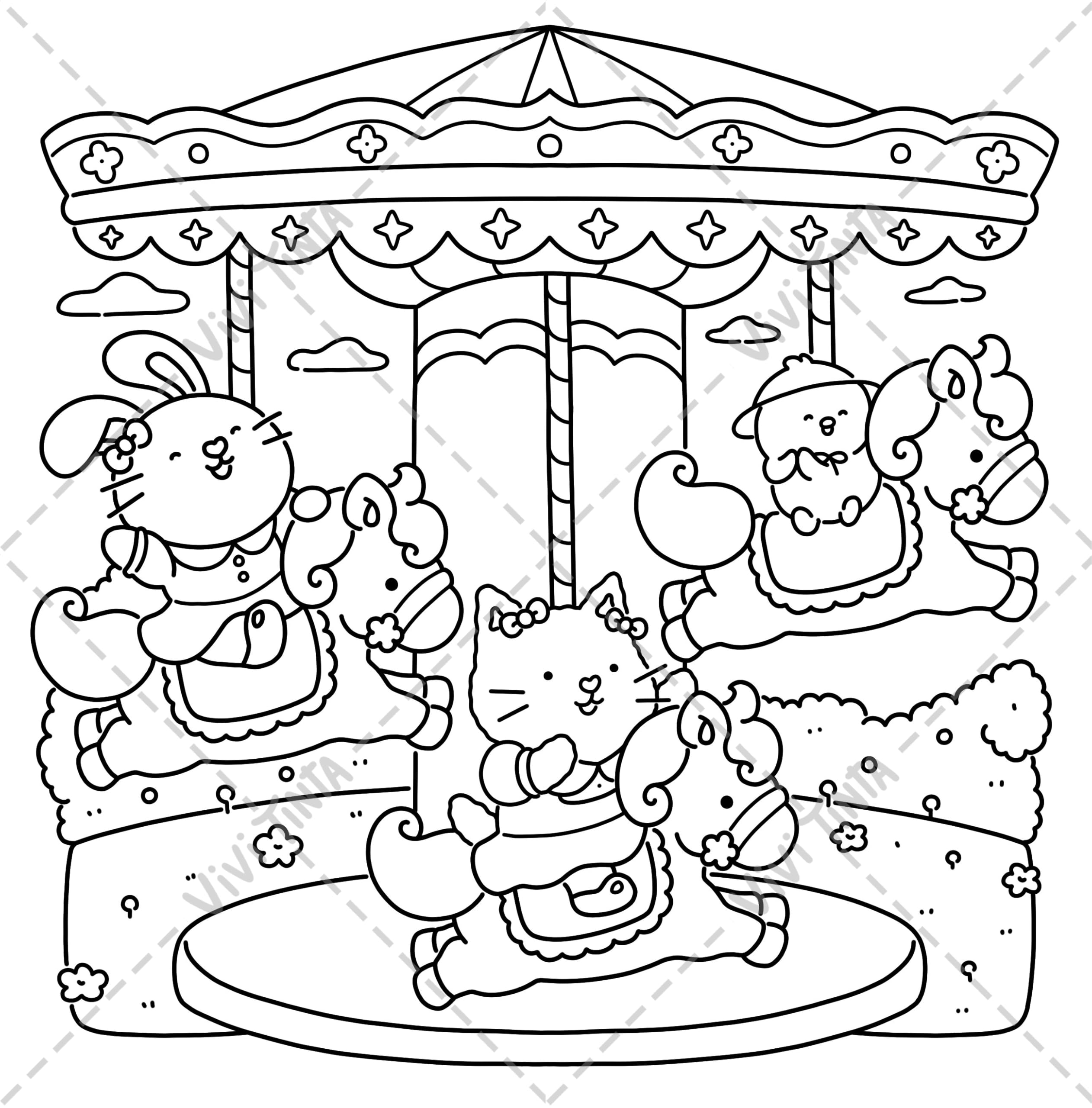 Girl's Day: Self-Love Coloring Book for Adults & Teens Featuring Activities in Everyday Life - Image 8