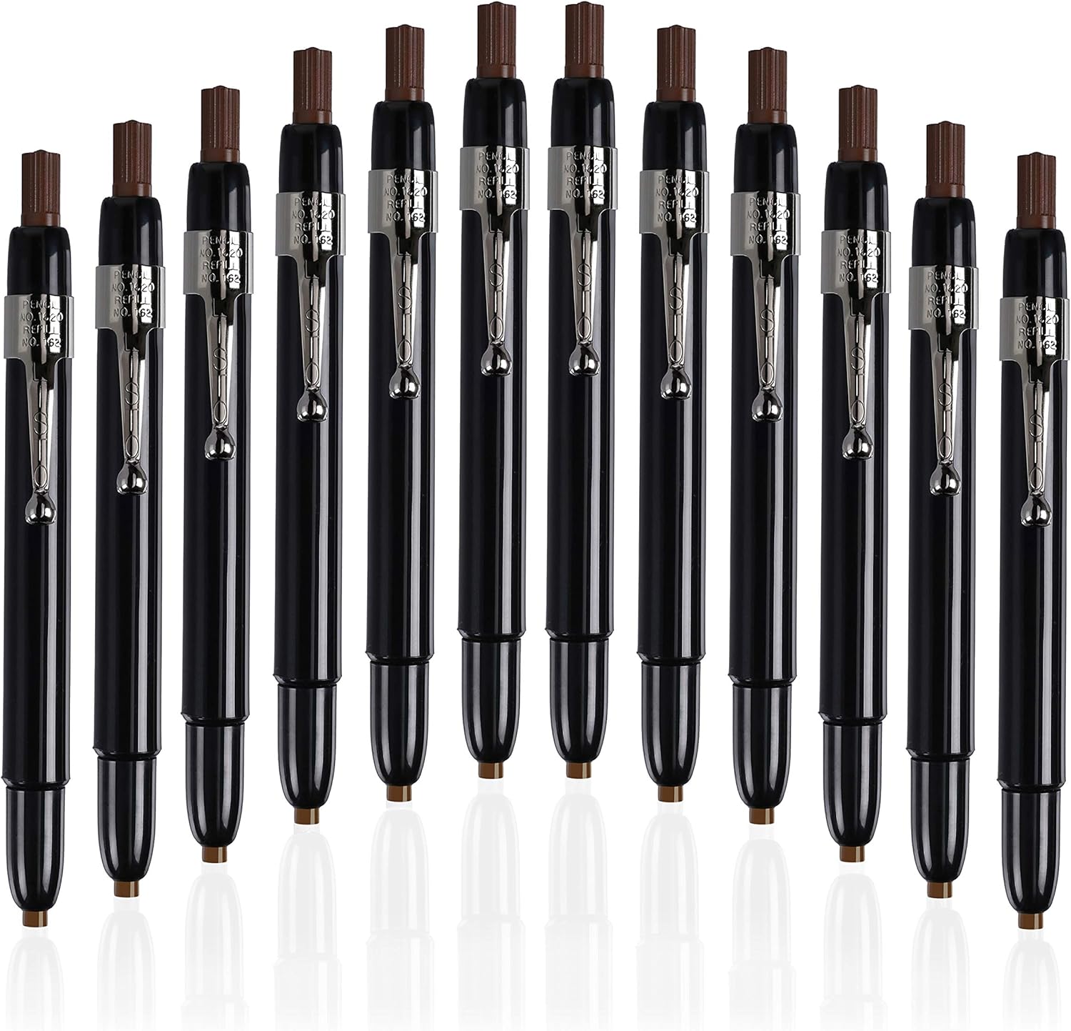 Listo 1620 - Box of 12 - BROWN COLOR - China Markers/Grease Pencils/China Marking Pencils/Wax Pencils : Office Products