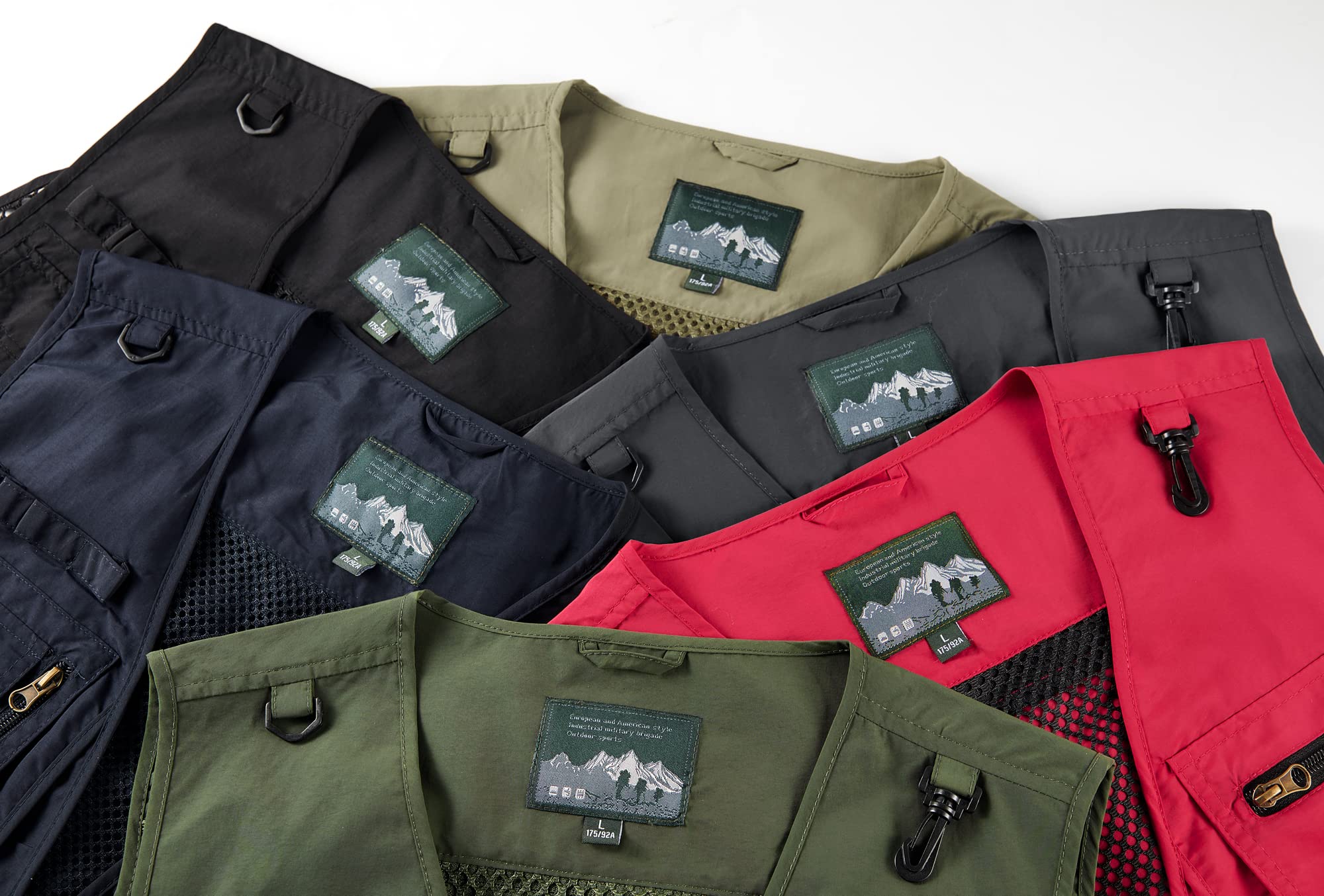 Chaleco de pesca con múltiples bolsillos para hombre Aire Libre Viajes Deportes Chalecos Casual Respirable chaqueta de secado rápido sin mangas Chaleco de Camping Senderismo