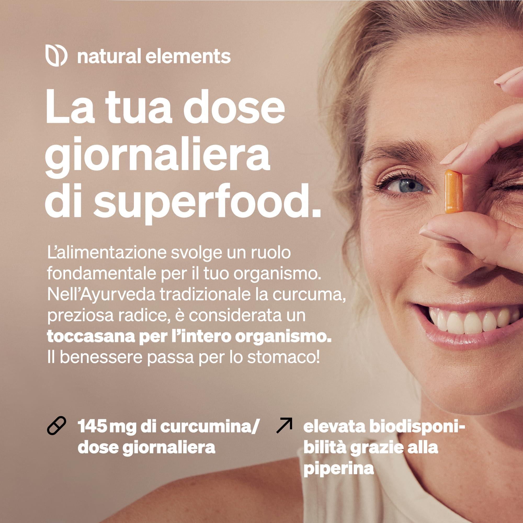 Curcuma e Piperina Plus – 240 capsule – 2.900mg di bio curcuma per dose giornaliera – con curcumina e pepe nero – ad alto dosaggio, vegana – prodotta e testata in laboratorio in Germania