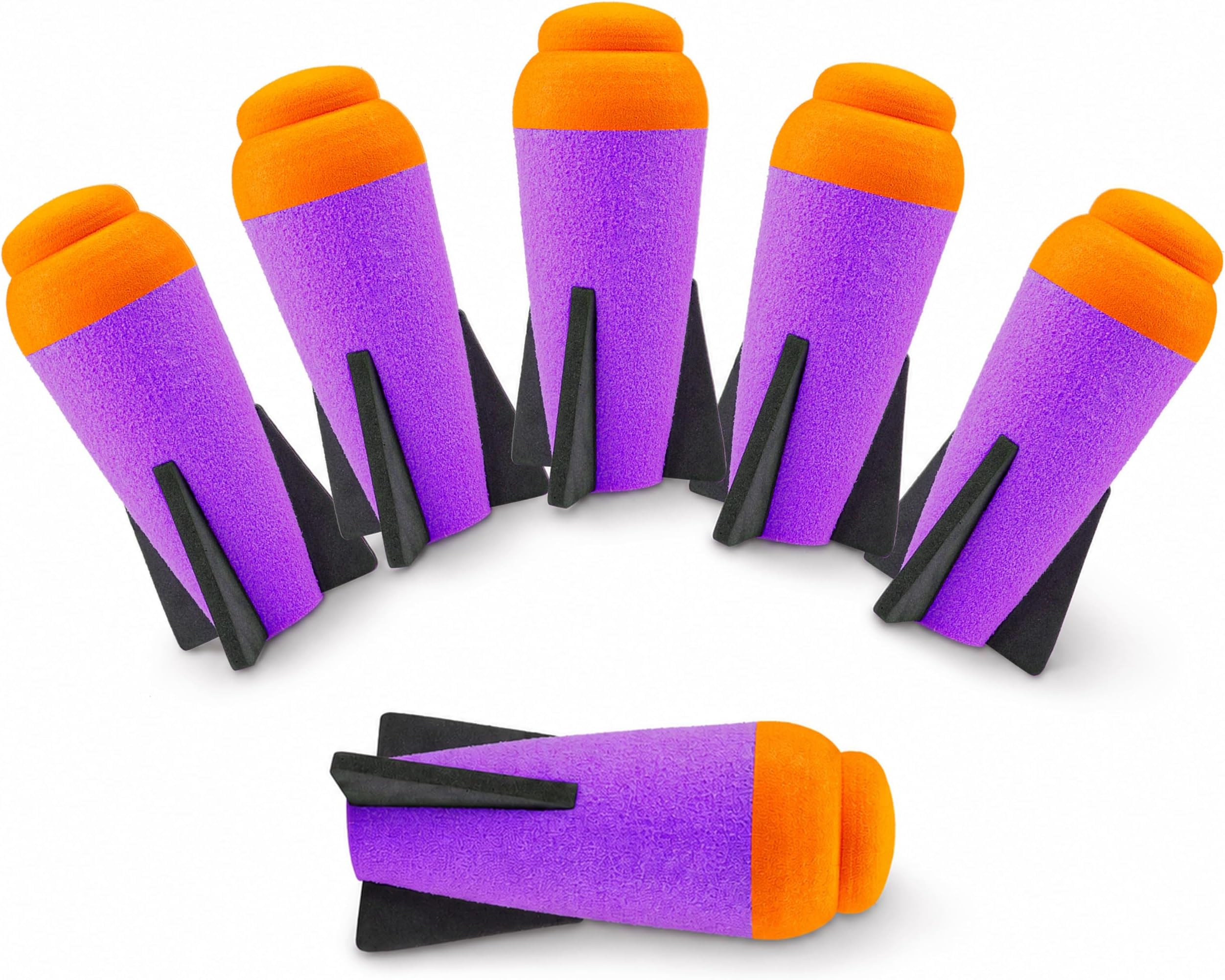 Mega Missile-Refill for Nerf N-Strike Elite Series, 6 Packs, Compatible Darts Foam Rockets Bullets for Nerf Blaster Gun