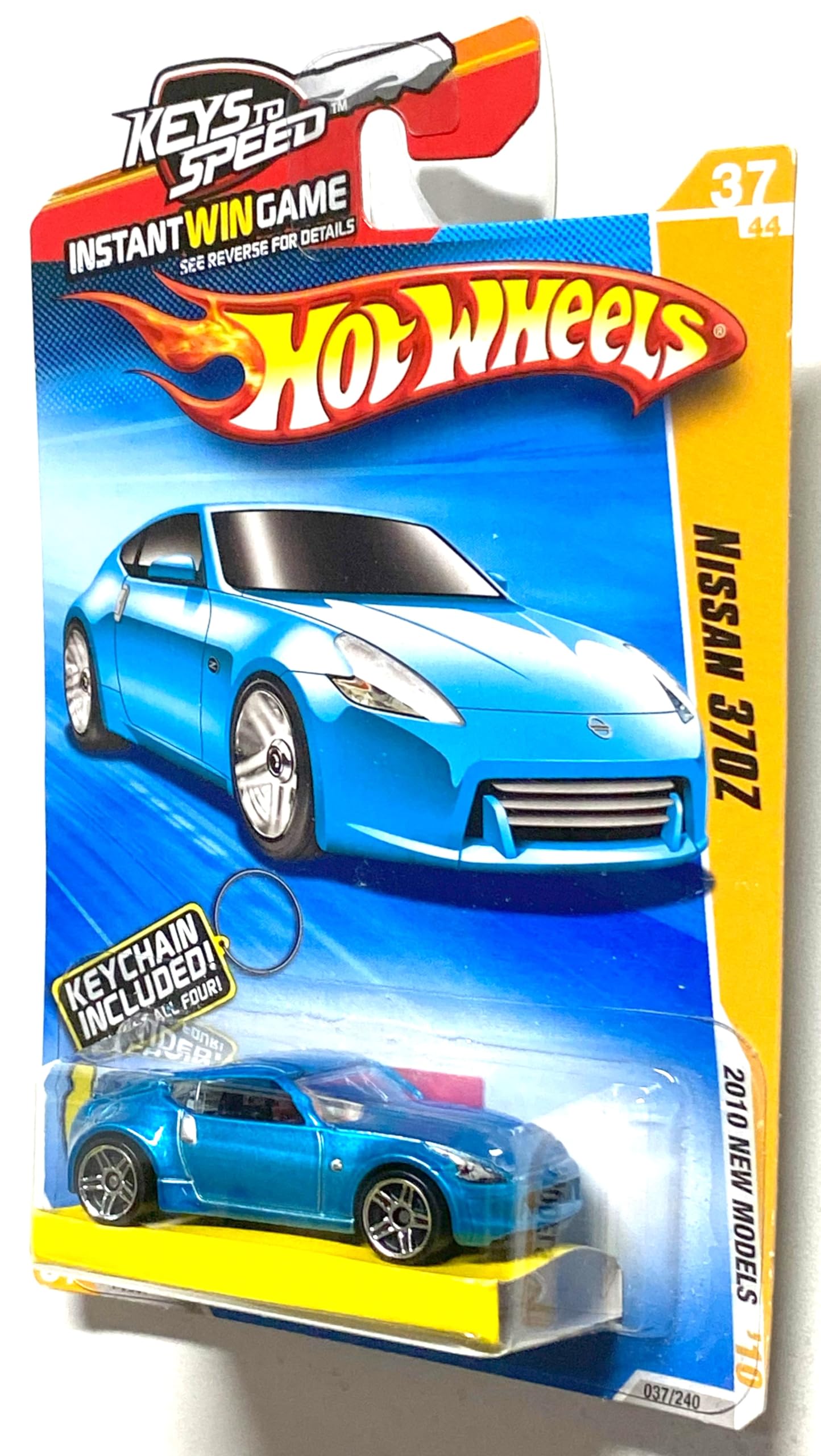 Hot Wheels 2010 037/240 New Models 37/44 Keys to Speed Card Blue