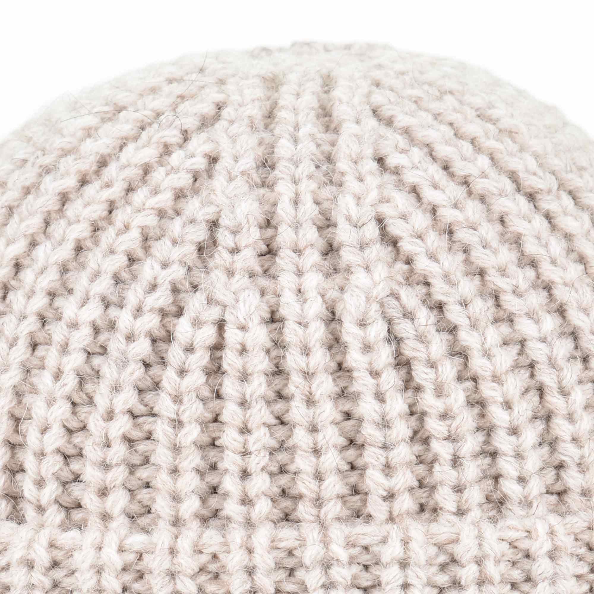 Melegari Bonnet en tricot avec revers | Beanie Linda | Laine mélangée et Alpaca | manufacture allemande de haute qualité | Unisexe