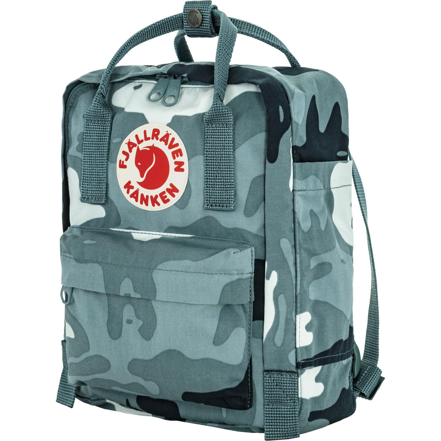 Fjällräven zaino per il tempo libero Kånken Graphics Mini 7L Nimbus Blue - Hidden Animals grigio cadetto