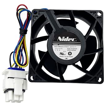 Refrigerator Evaporator Fan Motor for GE CFE28TSHJSS CFE28TSHRSS CFE28USHKSS CFE29TSDDSS CWE23SSHISS CYE22TP3MBD1 CYE22TSHPSS CYE22USHOSS DFE28JBLETS DFE28JMKFES GFD28GSLBSS GFE26GMKJES CYE22TP3MBD1