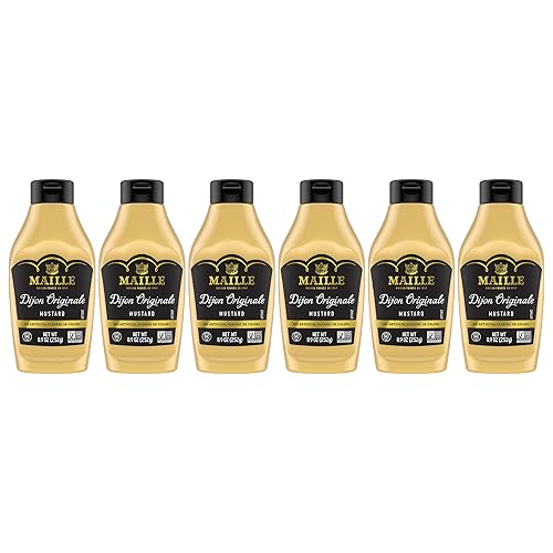 Maille Mustard Dijon Originale Squeeze 8.9 Oz, Pack Of 6, 8.9 Oz