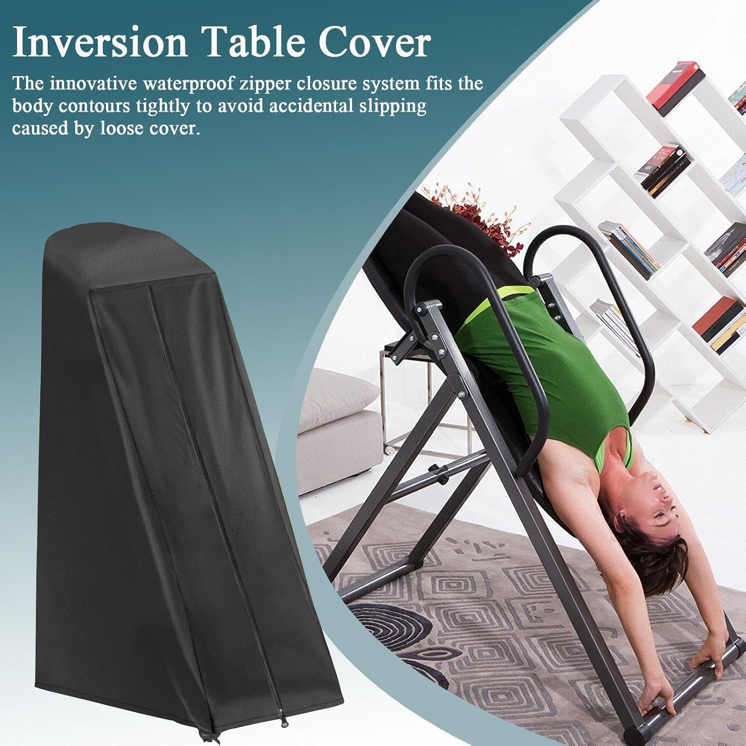 Body Vision Inversion Table Cover Equipment Protective 420D Oxford Fabric | Waterproof Protective Cover for Inversion Table for Strength Training, Sports, Indoor, Outdoor, Home, Office,