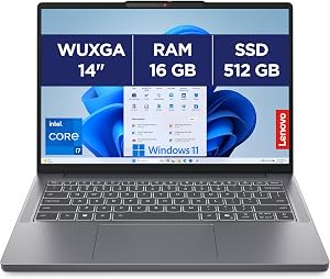 Lenovo IdeaPad Slim 3 14IRH10 – Ordinateur Portable 14” WUXGA (Intel Core i7-13620H, RAM 16Go, SSD 512Go, Intel UHD Graphics, Windows 11 Home) Clavier AZERTY Français Non rétroéclairé – Gris