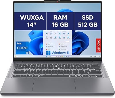 Lenovo IdeaPad Slim 3 14IRH10 – Ordinateur Portable 14” WUXGA (Intel Core i7-13620H, RAM 16Go, SSD 512Go, Intel UHD Graphics, Windows 11 Home) Clavier AZERTY Français Non rétroéclairé – Gris