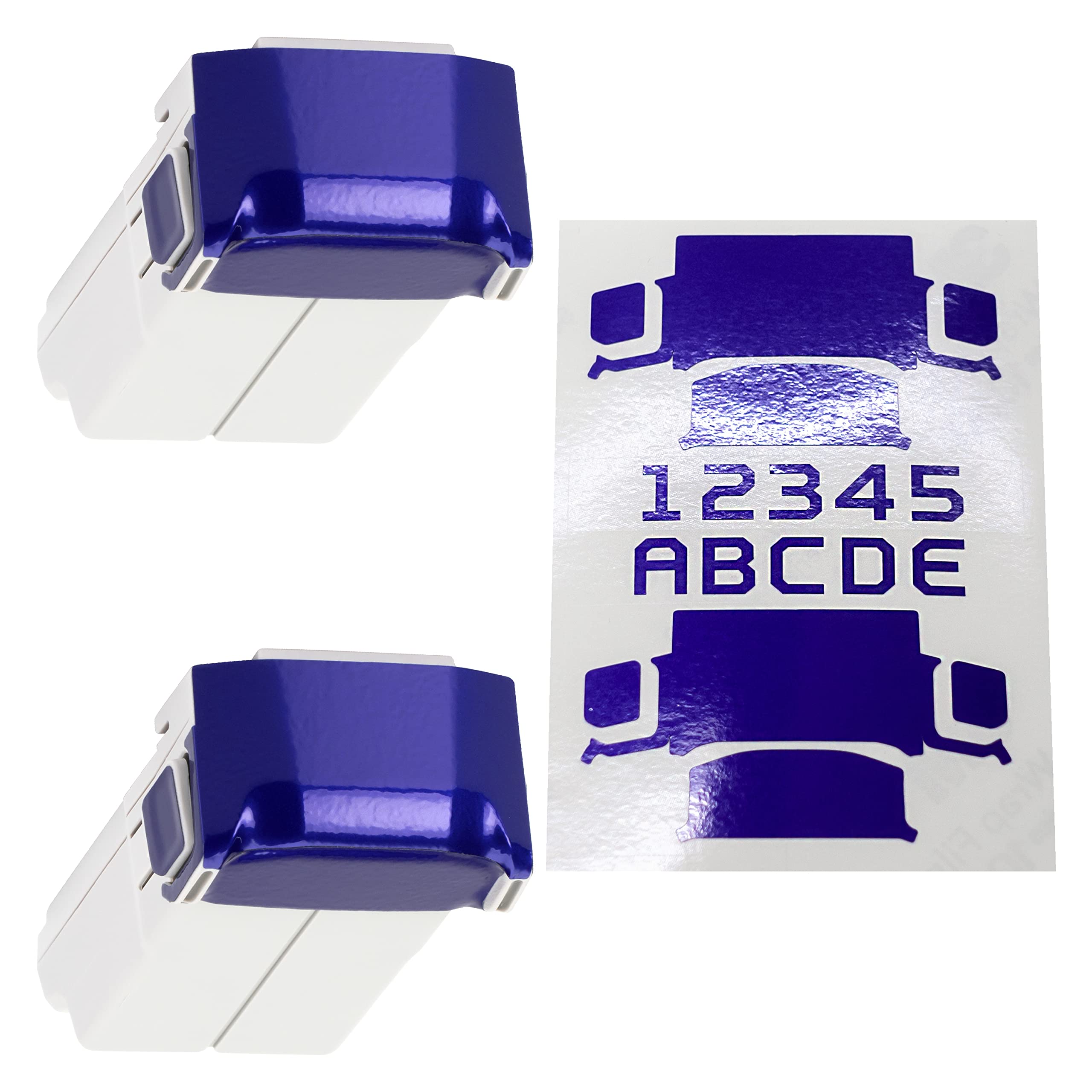 WRAPGRADE Skin Stickers Compatible with DJI Mini 4 Pro/Mini 3 Series | Two Batteries (Stratosphere Blue)