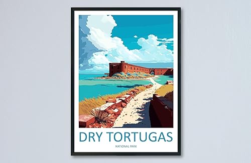 Dry Tortugas National Park Travel Print Wall Art Dry Tortugas National Park Wall Hanging Home Décor Dry Tortugas National Park Art #2