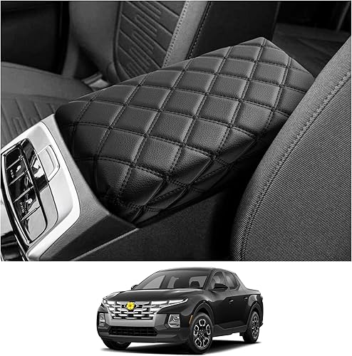 CDEFG Funda de consola central para reposabrazos de camioneta Santa Cruz 2022 2023 2024, funda de cuero para reposabrazos de camioneta Santa Cruz