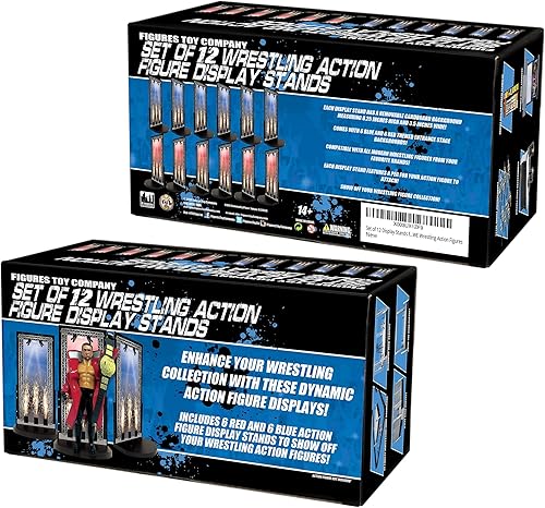Miniatura 5 de Juego de 12 soportes de exhibición para figuras de acción de lucha libre