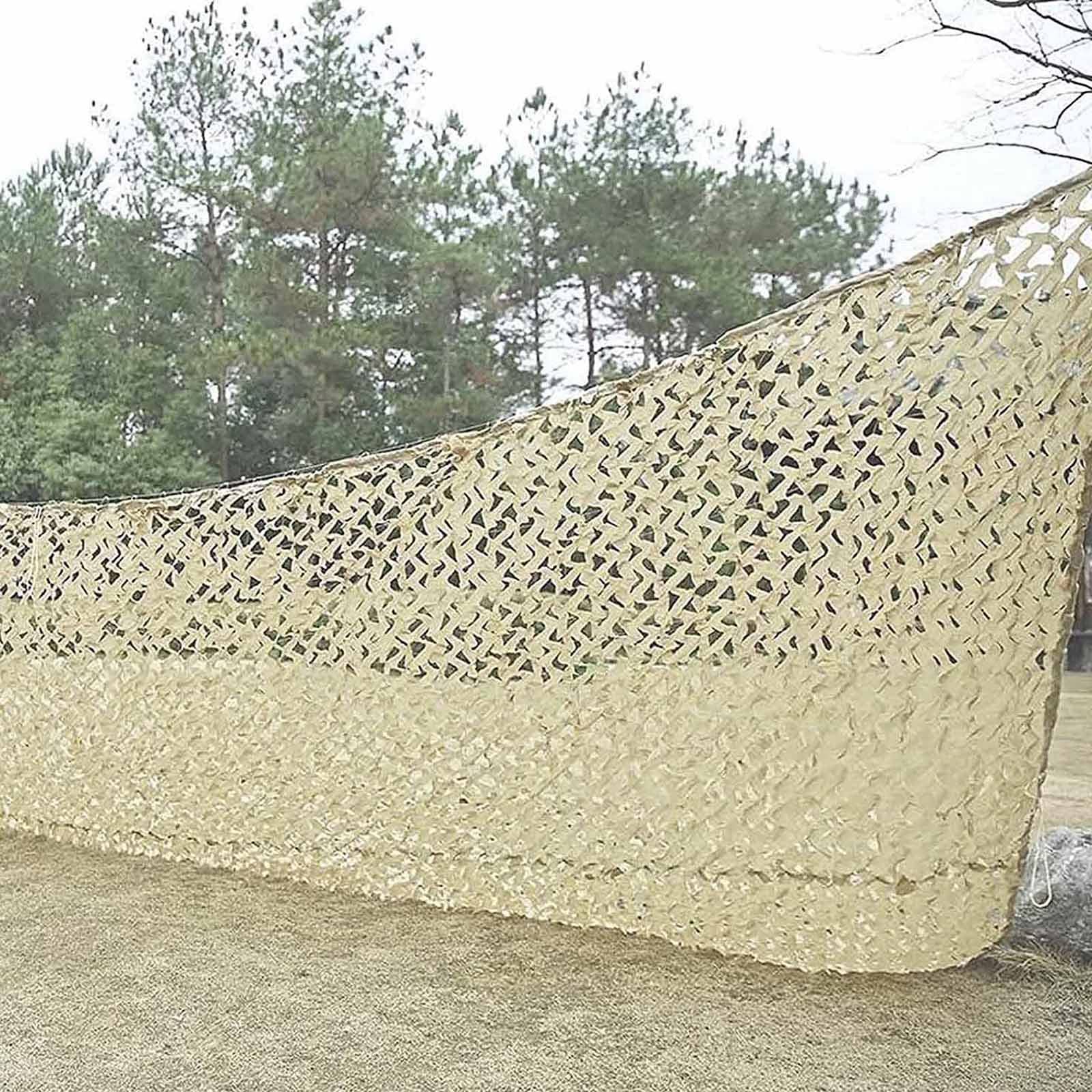 Tarnnetz Beige,Bundeswehr Verstärktes Camouflage Netz,Für Jagd Camping Dekorativ,Sonnenschutz Tarnung Netz,Garten Pergola Terrasse Sichtschutz Sonnensegel 2m 3m 4m 5m 6m 8m,Beige-3x3m(9.8*9.8ft)