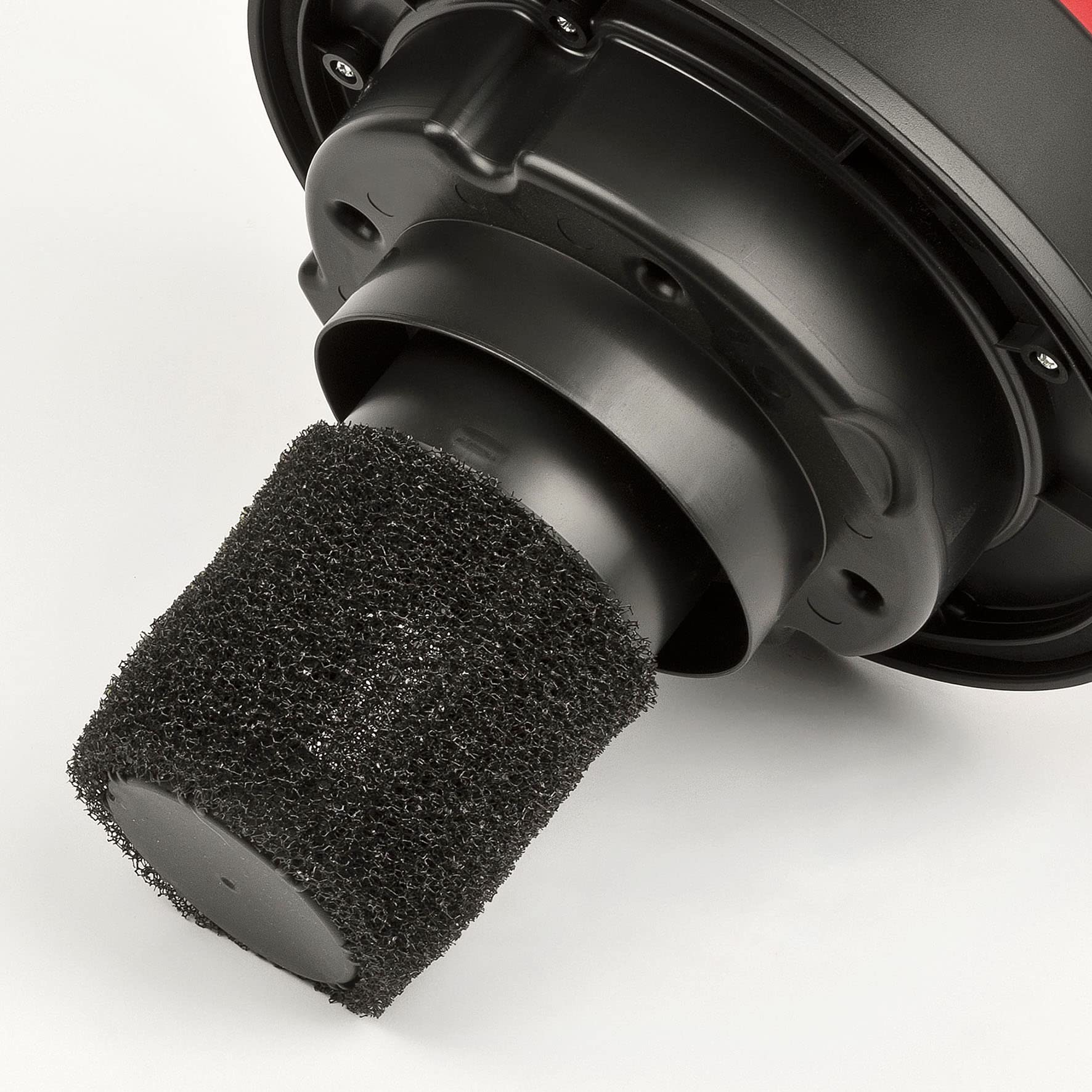 Girmi AP45 Bidone Aspira Solidi e Liquidi INOX, Capacità 15 Litri, Wet&Dry, 1000 Watt, Alta Forza Aspirante 16 kPa, Filtro in tessuto, Accessori inclusi, Rosso/Nero
