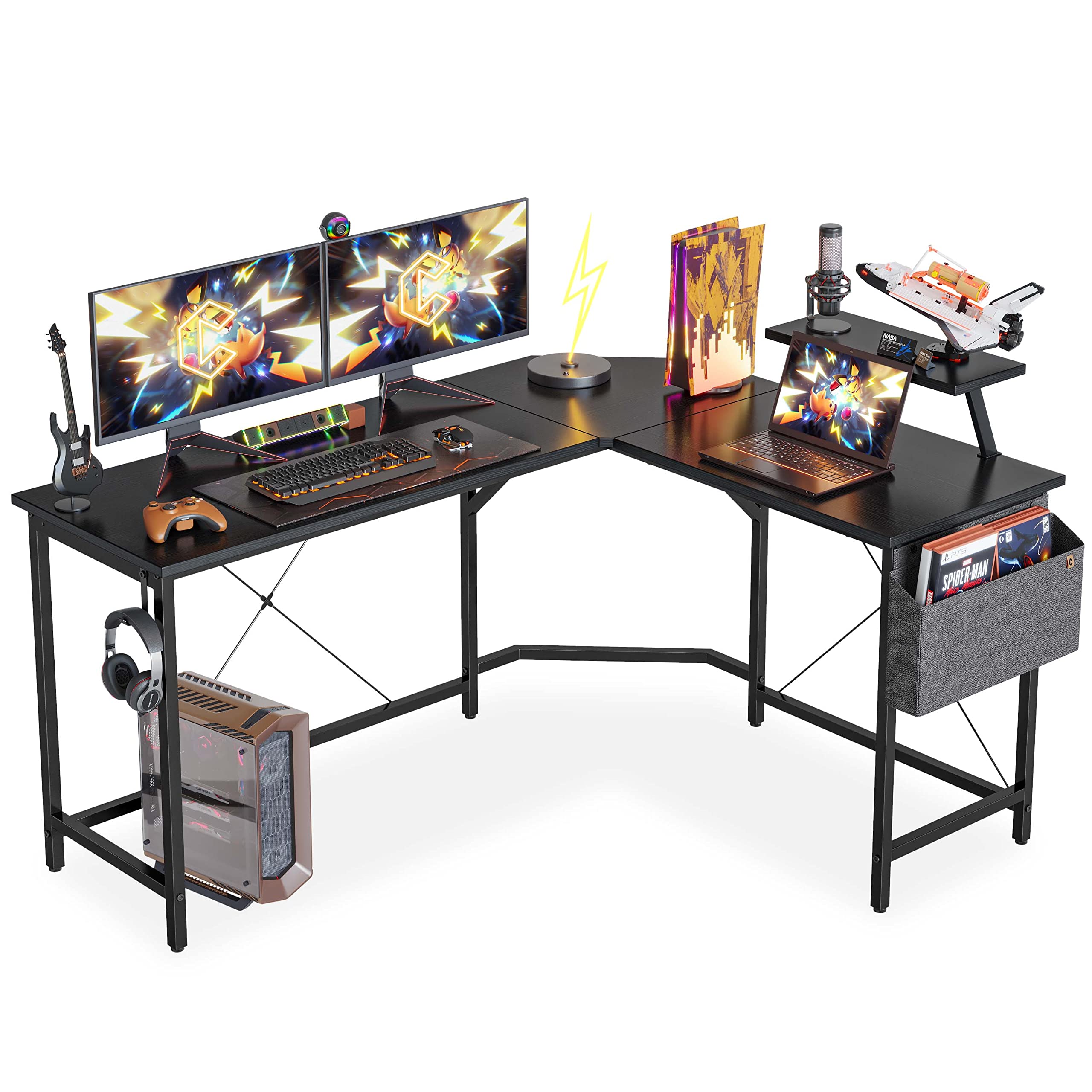 Buy Cubiker Modern LShaped Computer Office Desk, Corner Gaming Desk