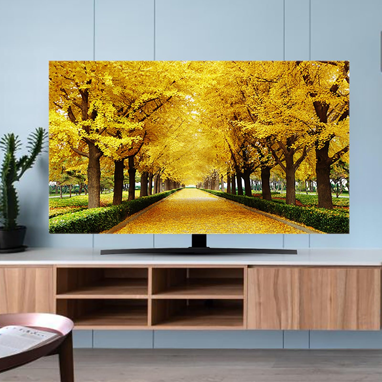 TV Cover TV Protector, Dustproof TV Screen Protector Dust Proof Cover, Soft Polyester Fabric Printed Dust-Proof Protector, LCD LED HD Display Dust Cover(Color:Color3,Size:40-43inch)
