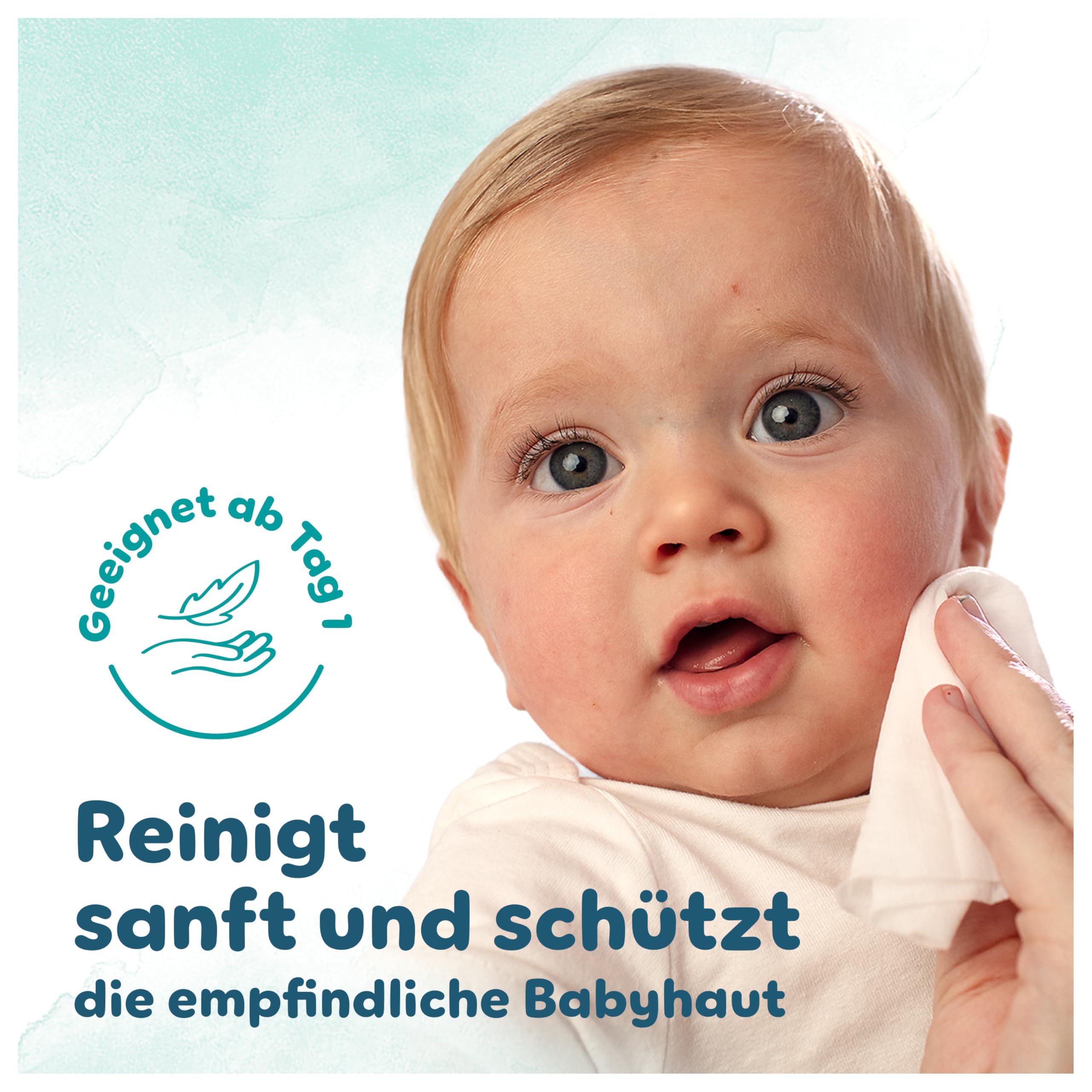 Pampers Harmonie Aqua Baby Feuchttücher Box, 1440 Tücher (15 x 96), sanfter Hautschutz für zarte Haut mit 99% Wasser