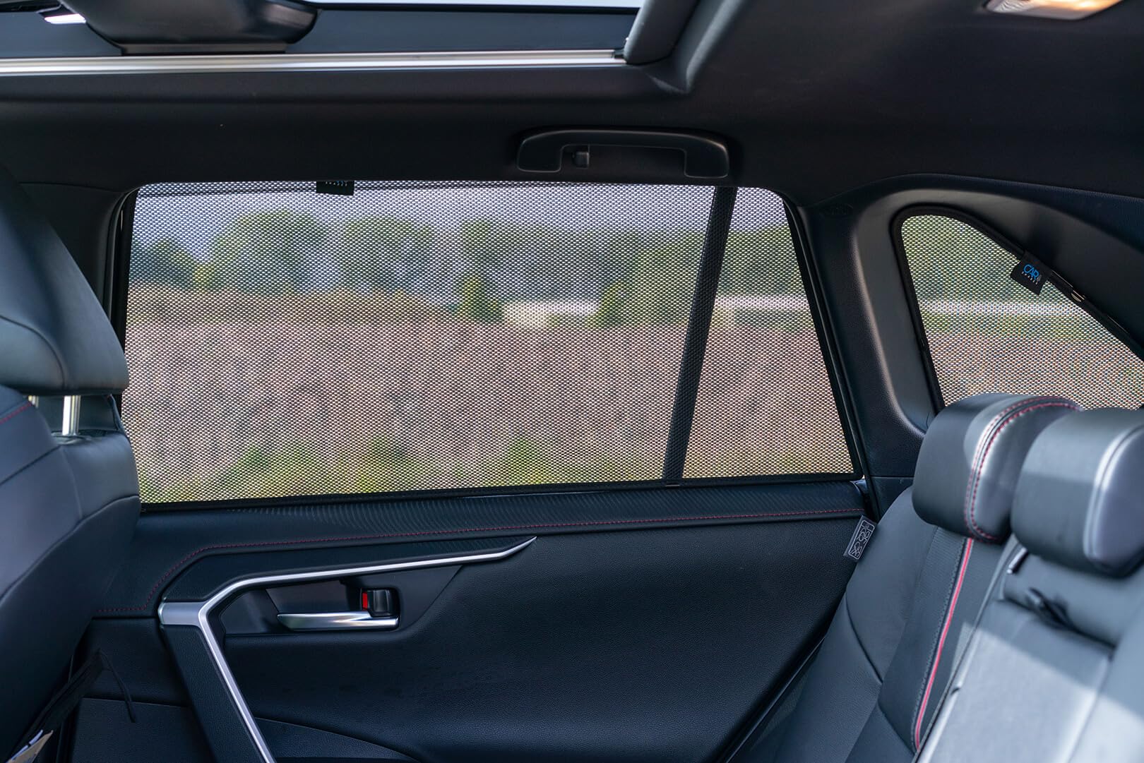 CAR SHADES Juego Compatible con Toyota RAV-4 (5th Gen) 2018- (sin cámara de Marcha atrás) (6-Partes) cortinillas Parasol a Medida