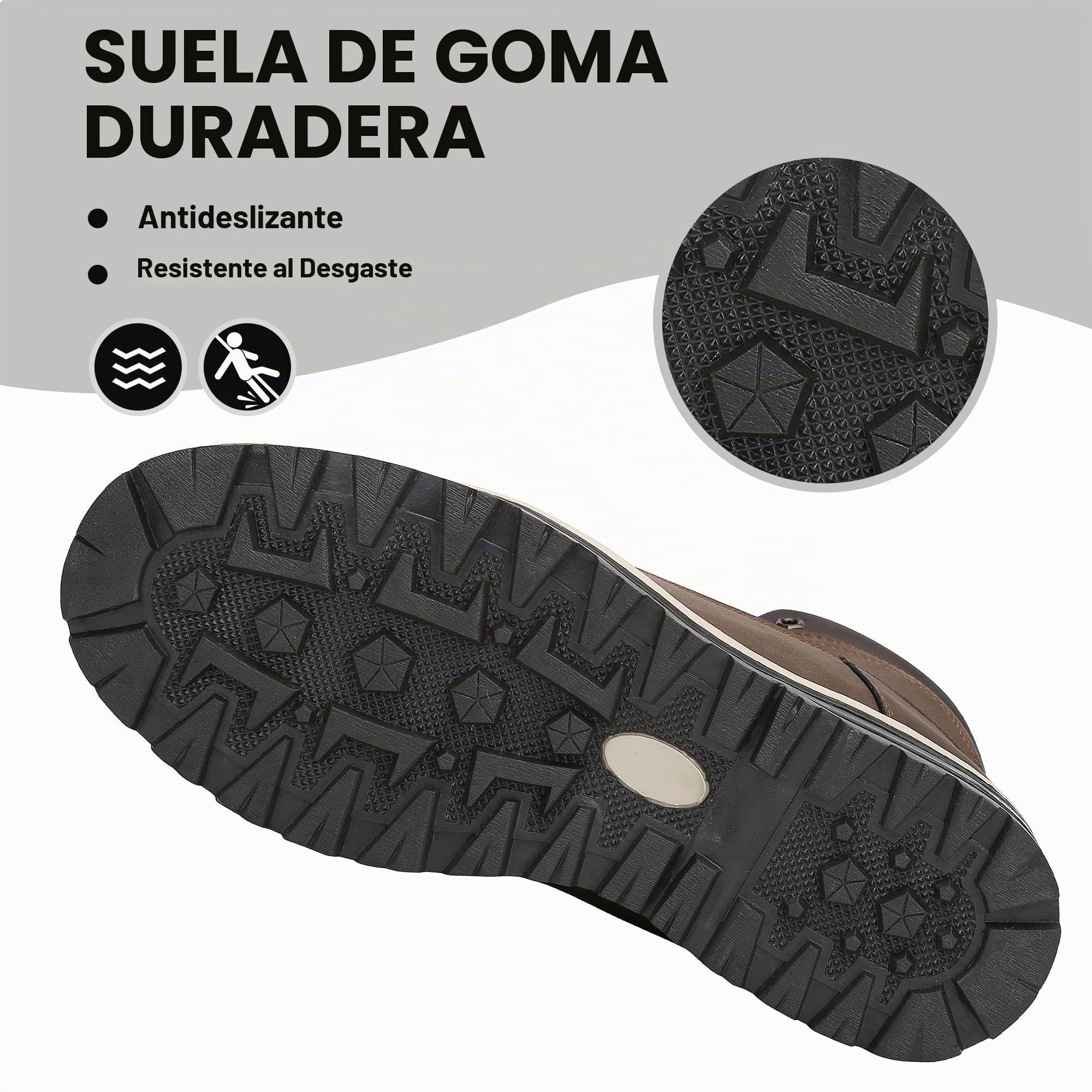 Mishansha Botas de Nieve Hombre Mujer Invierno Marrón clásico Gr.44