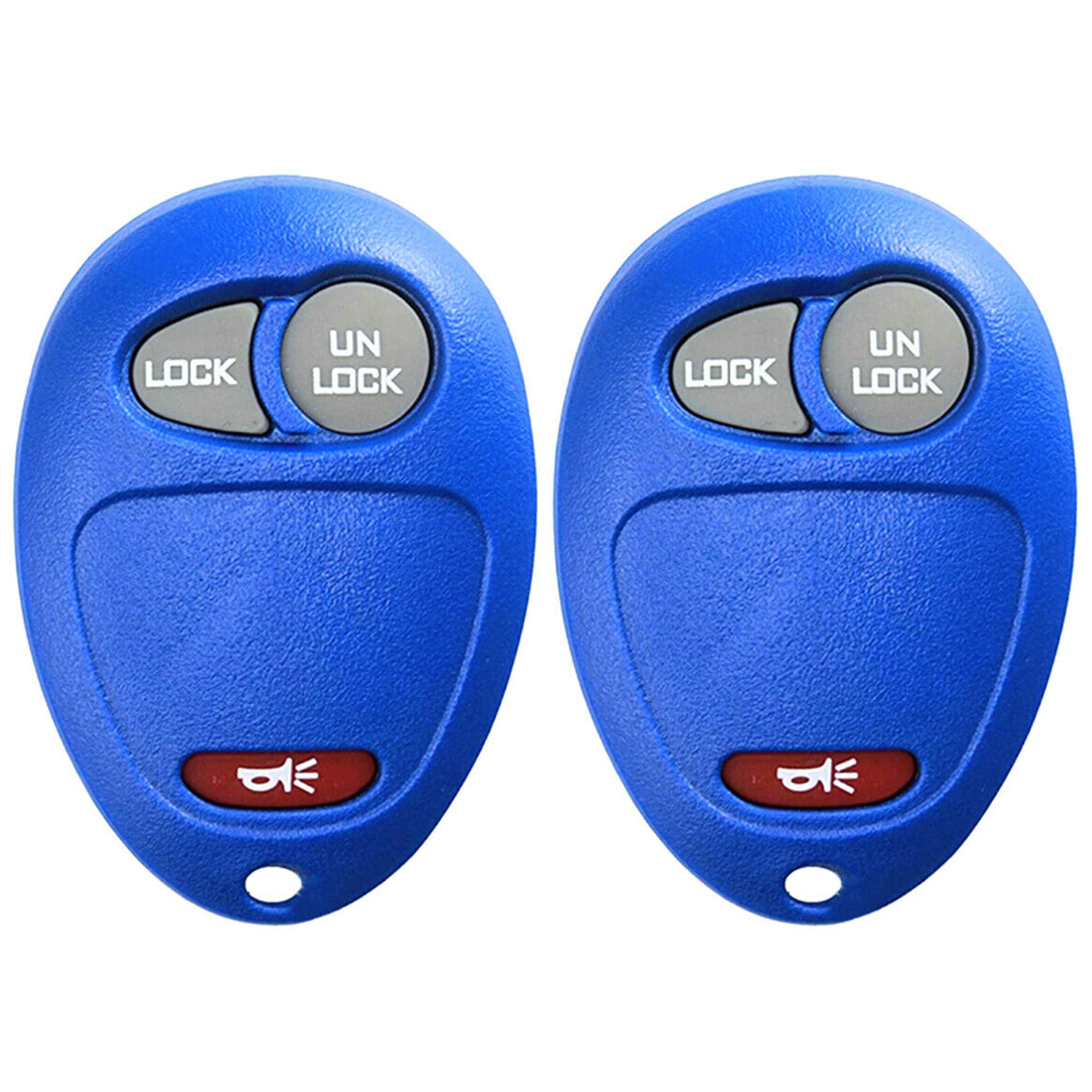 2X New Replacement Keyless Entry Remote Key Fob Compatible with & Fits for Chevy Hummer GMC Pontiac