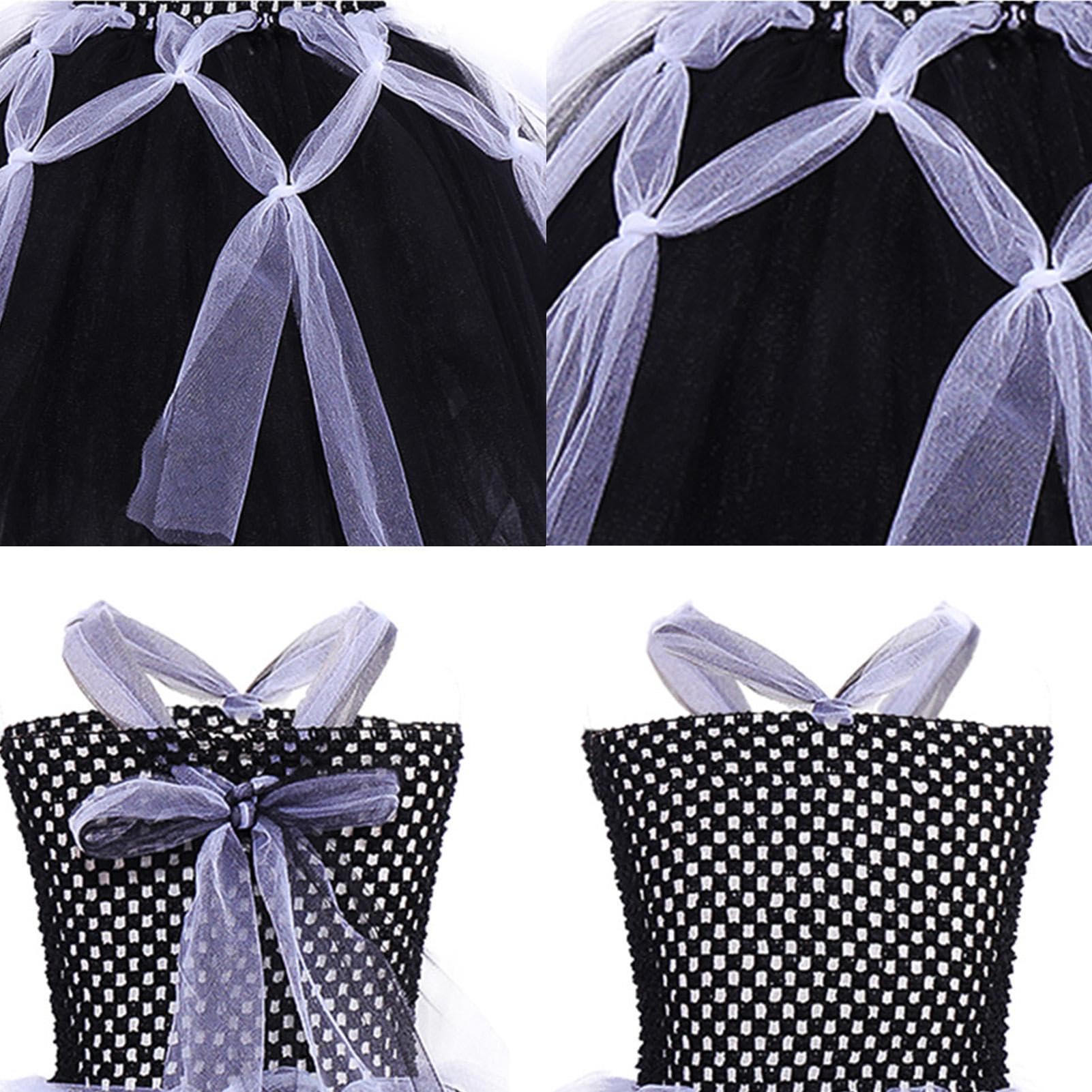 Abito Halloween Bambini Gonna Cosplay Senza Maniche Comoda e Traspirante | Abito In Tulle Per Bambina Halloween Per Bambini 2-12 Anni, Feste A Tema, Spettacoli, Carnevale, Foto E Danza