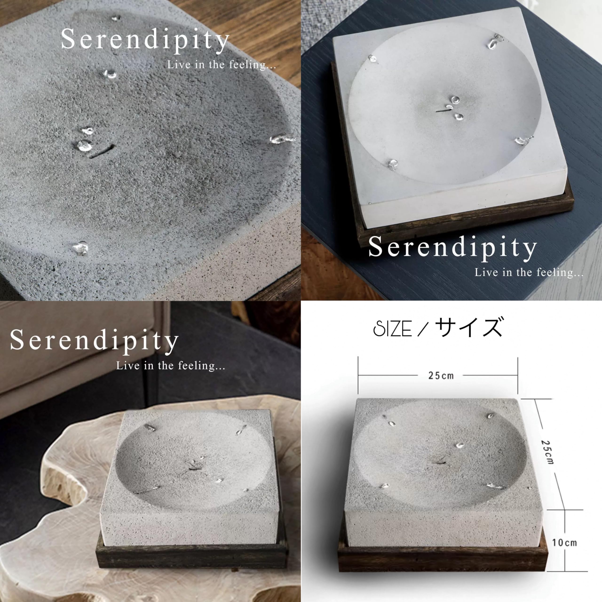 Amazon.co.jp: HITOMEBOLE 水滴が湧き出る コンクリート アート