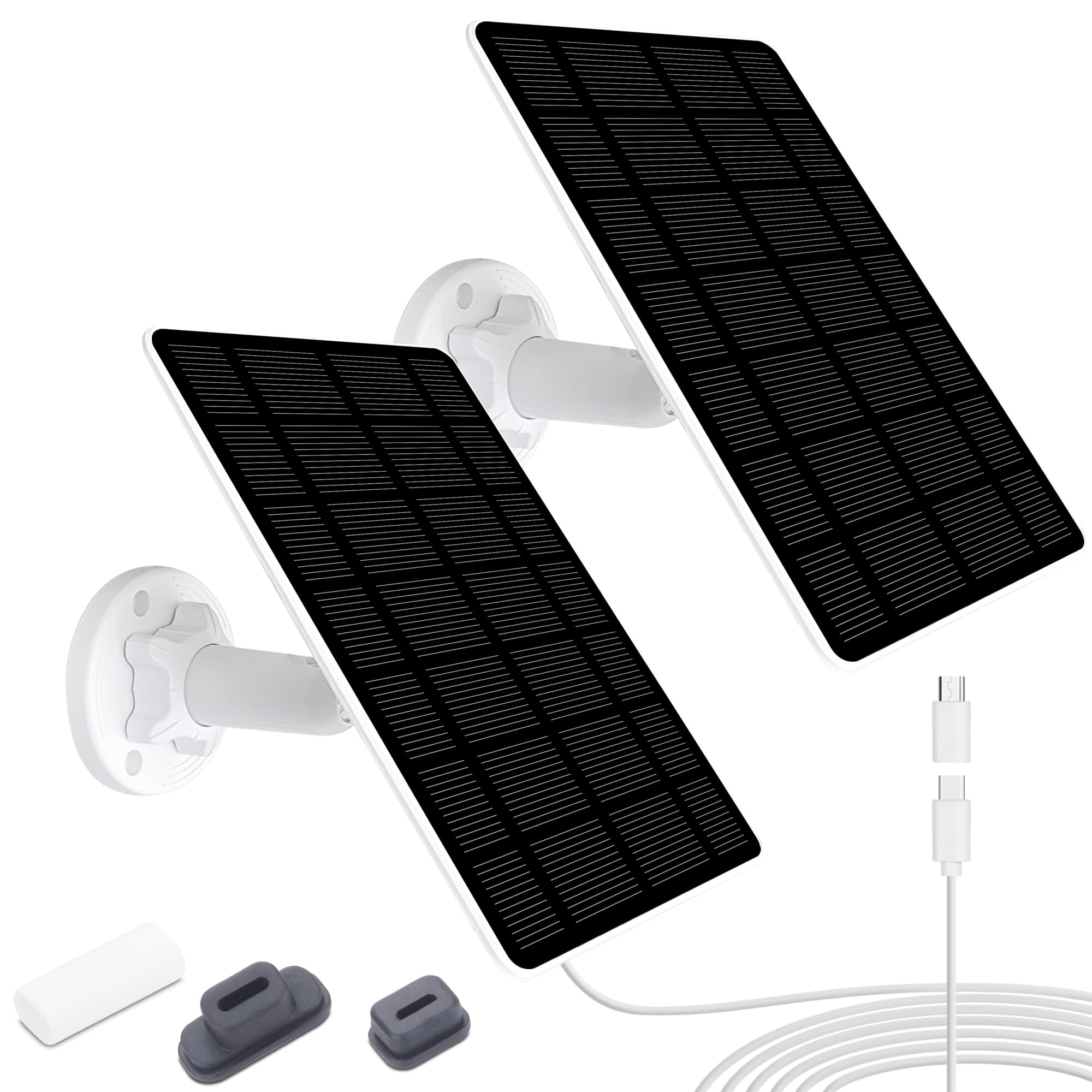 2-Pack 5W Solar Panel for Blink Camera, Compatible with Blink Outdoor 4 (4th Gen), Outdoor(3rd Gen) xt xt2 Camera Battery, Solar Charger Panel IP65 Weatherproof 10FT Long Cable with Secure Wall Mount-picture-33