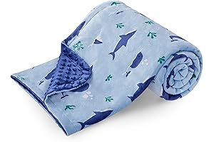 Silky Micro Soft Plush Baby Shark Musical Blanket