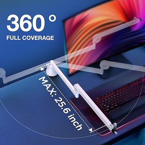 Miniatura 5 de InnoGear Brazo de micrófono de perfil bajo, micrófono giratorio de 360, soporte de micrófono para Fifine AM8 K669B Blue Yeti HyperX QuadCast