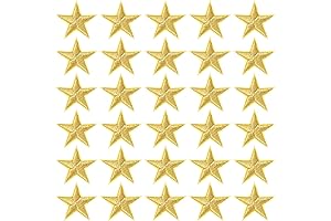 PAGOW 1" Gold Stars Iron On