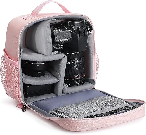 BAIGIO Bolsa para cámara, bolsa de inserción, funda interior de alta capacidad, a prueba de golpes e impermeable, cámara réflex digital, bolsa